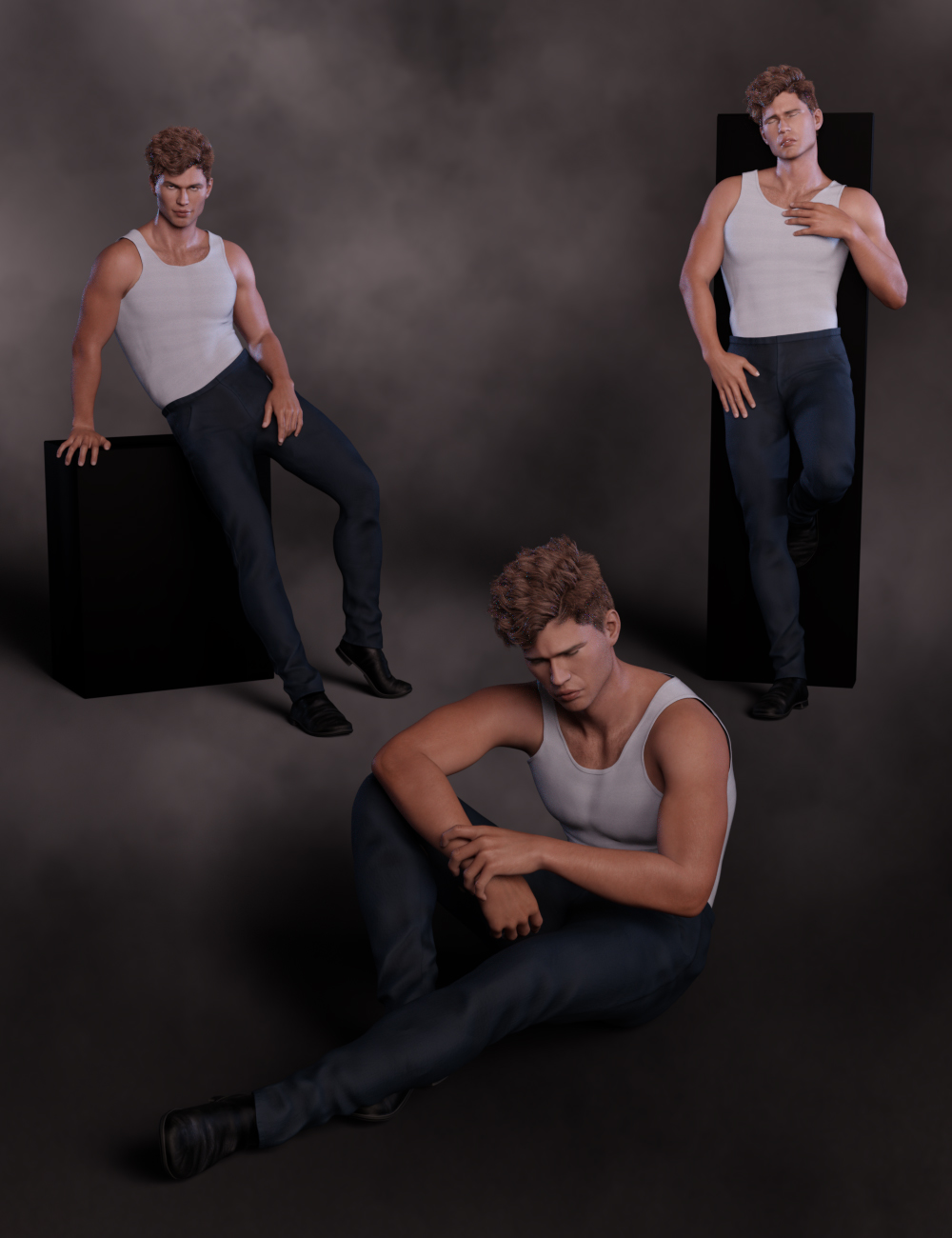 Enticement Poses and Expressions for Landon 8 and Genesis 8 Male by: lunchlady, 3D Models by Daz 3D
