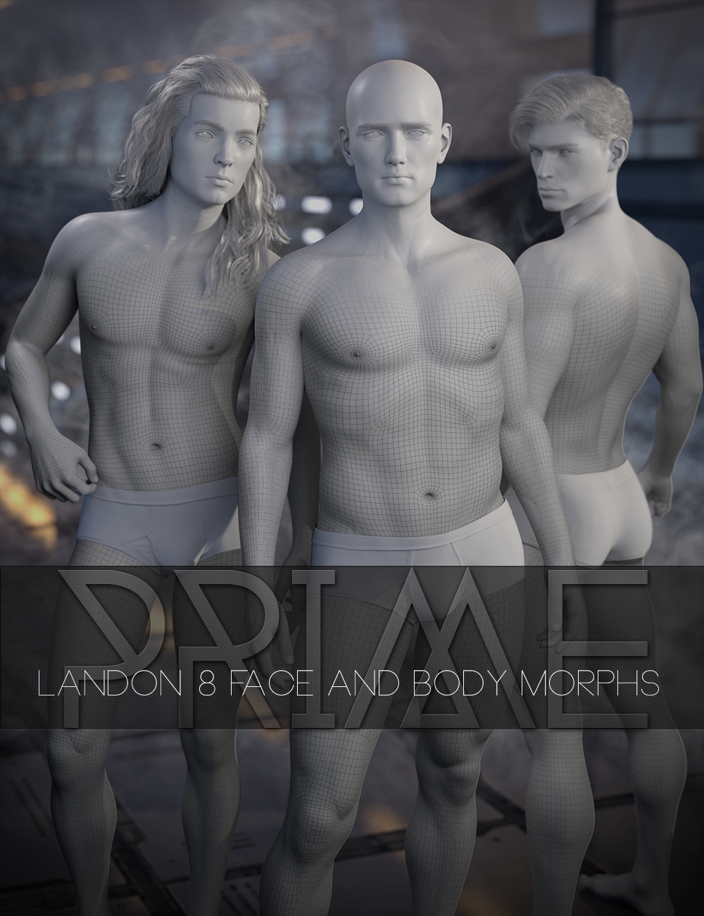 Prime Landon 8 Morphs by: Lyoness, 3D Models by Daz 3D