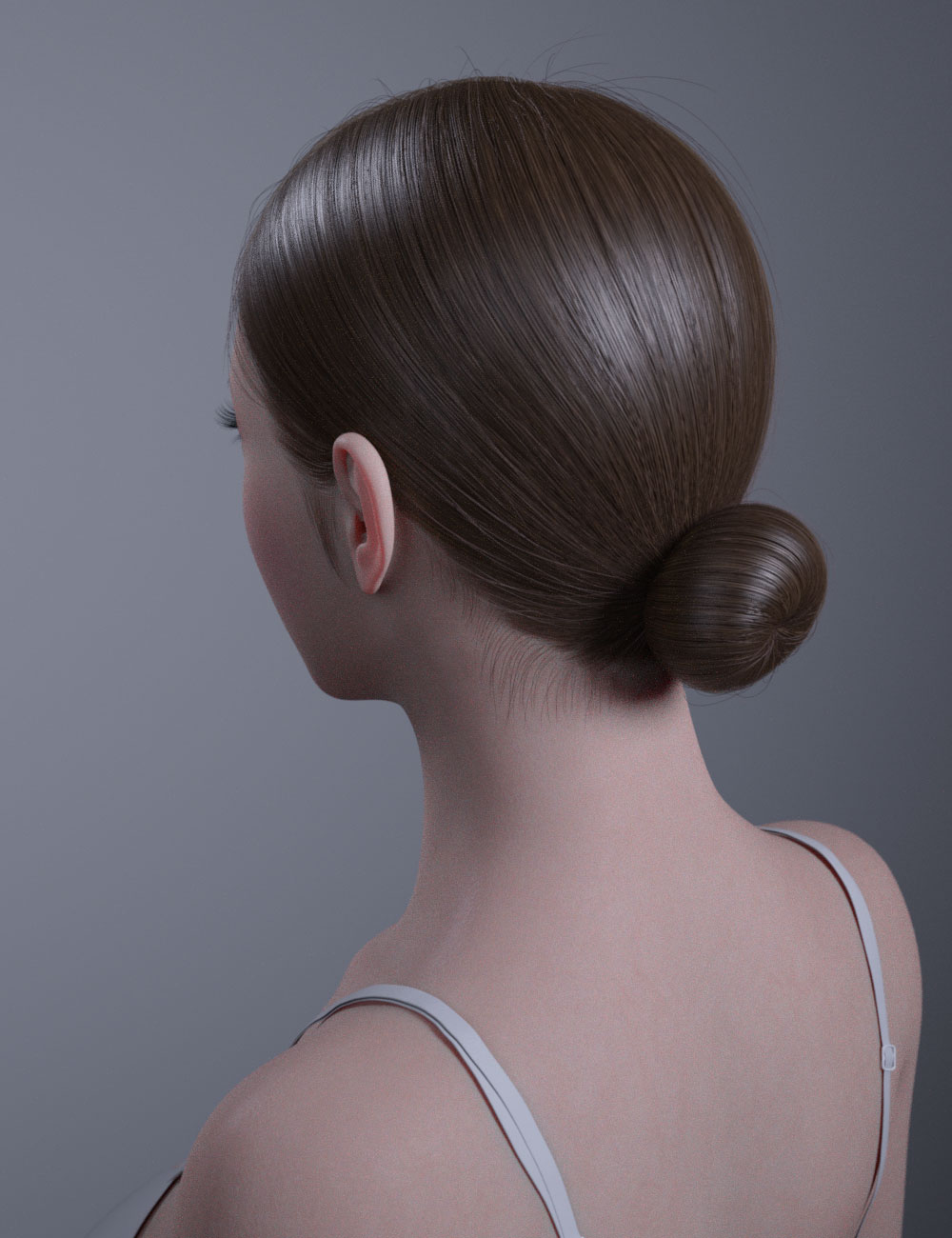 HY Ponytail LowBun Hair for Genesis 3 and 8 Female(s) by: HerYun, 3D Models by Daz 3D