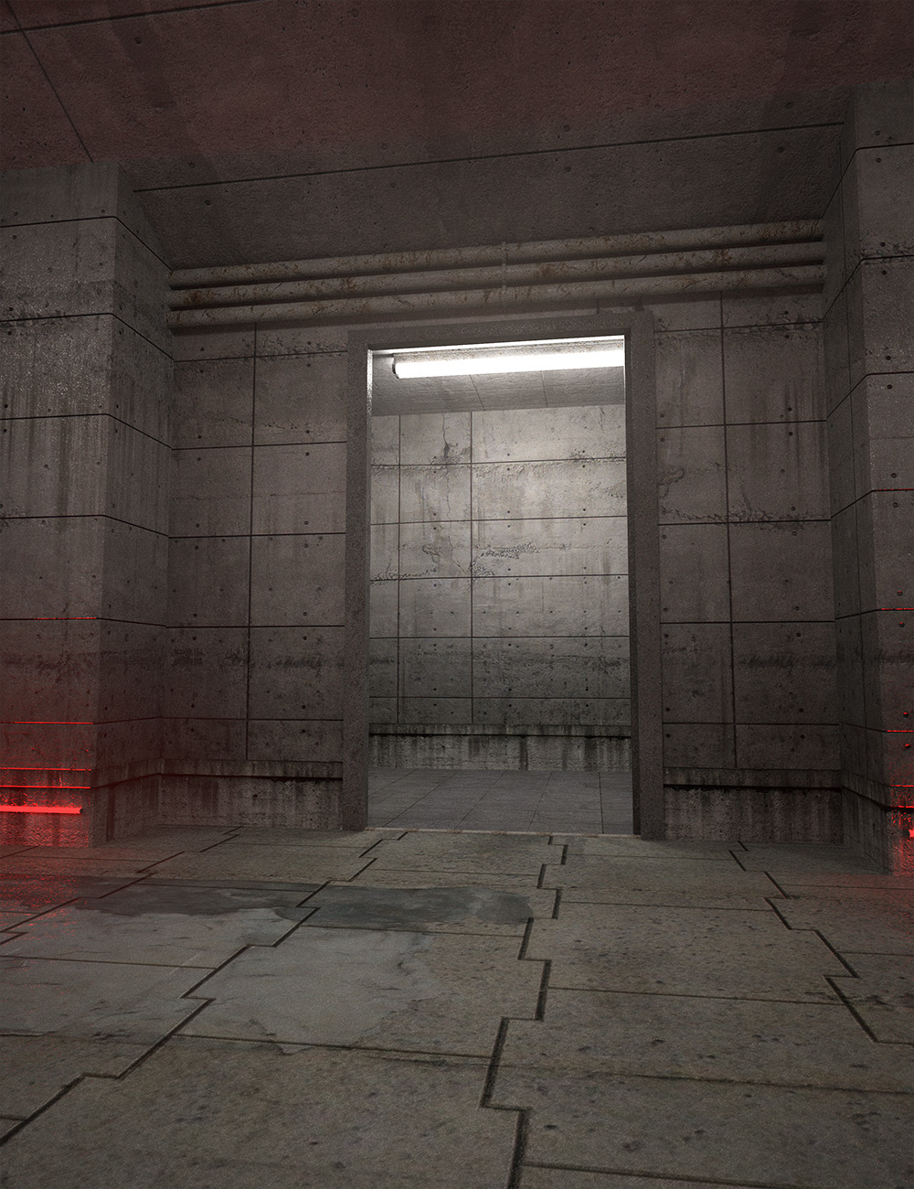Sci-Fi Prison Hallway Sci-Fi Prison Hallway by: , 3D Models by Daz 3D