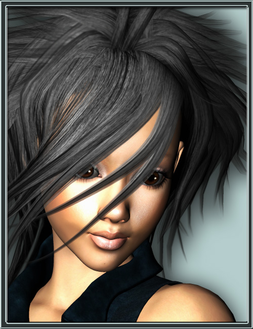 Anime Hair by: Barbara BrundonSWAM, 3D Models by Daz 3D