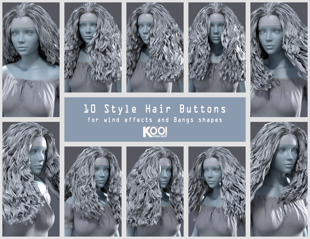 Cora Hair for Genesis 8 Female(s) by: Kool, 3D Models by Daz 3D