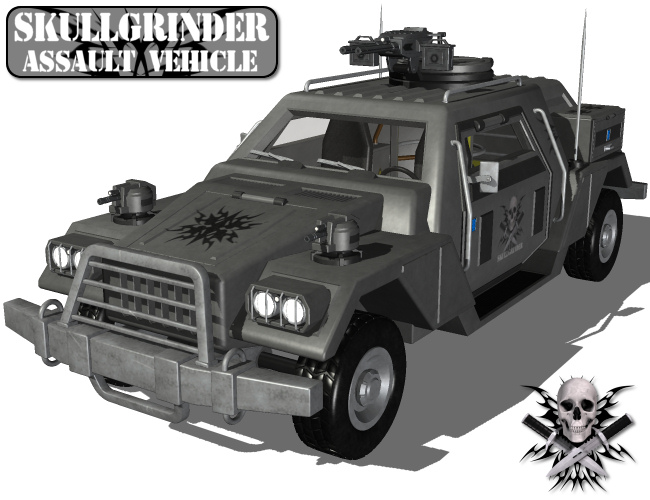 SkullGrinder Assault Vehicle by: Nightshift3D, 3D Models by Daz 3D