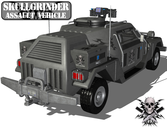SkullGrinder Assault Vehicle by: Nightshift3D, 3D Models by Daz 3D