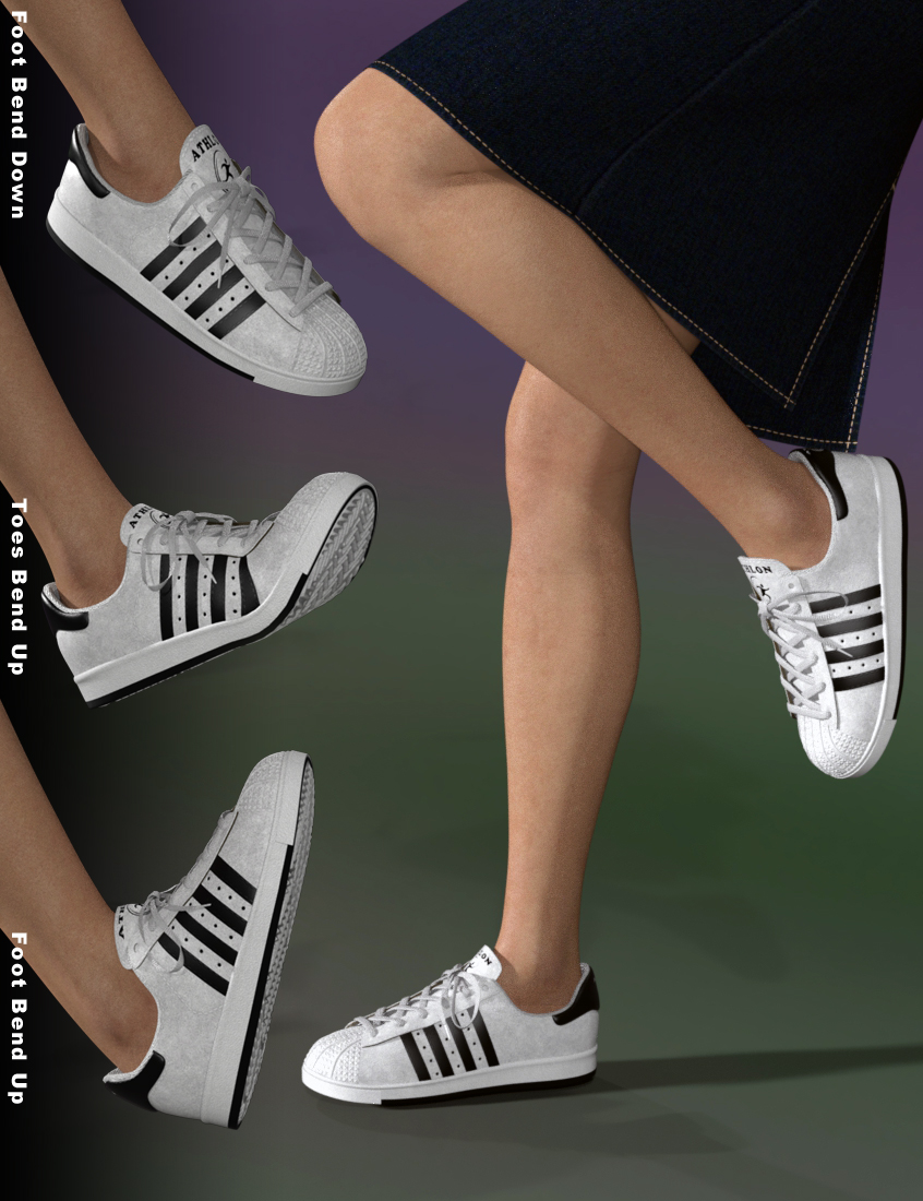 Casual Sports Sneakers for Genesis 8 by: Dogz, 3D Models by Daz 3D
