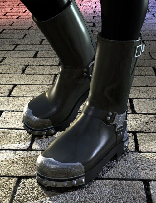 Full Metal Stompers for Vicki 4 by: blondie9999, 3D Models by Daz 3D