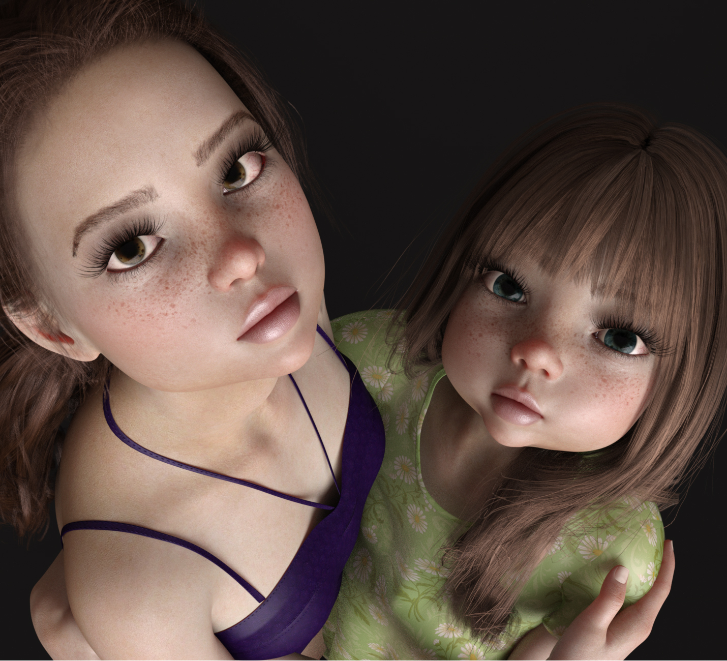 Dayana & Karina Bloom HD for Genesis 8 Female by: AnainBelladona, 3D Models by Daz 3D