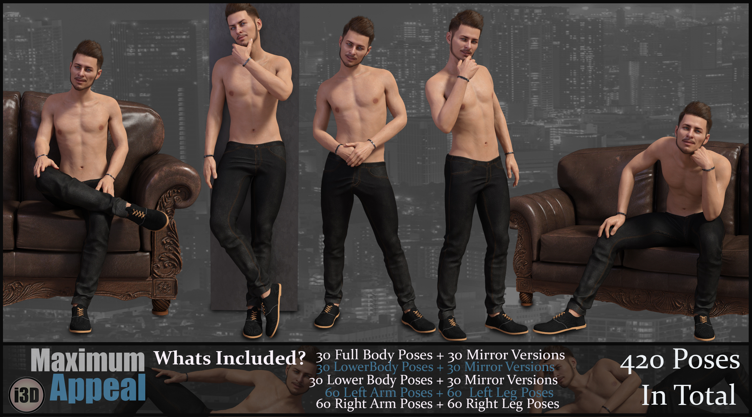 i3D Max Appeal For Genesis 8 Male by: i3D_Lotus, 3D Models by Daz 3D