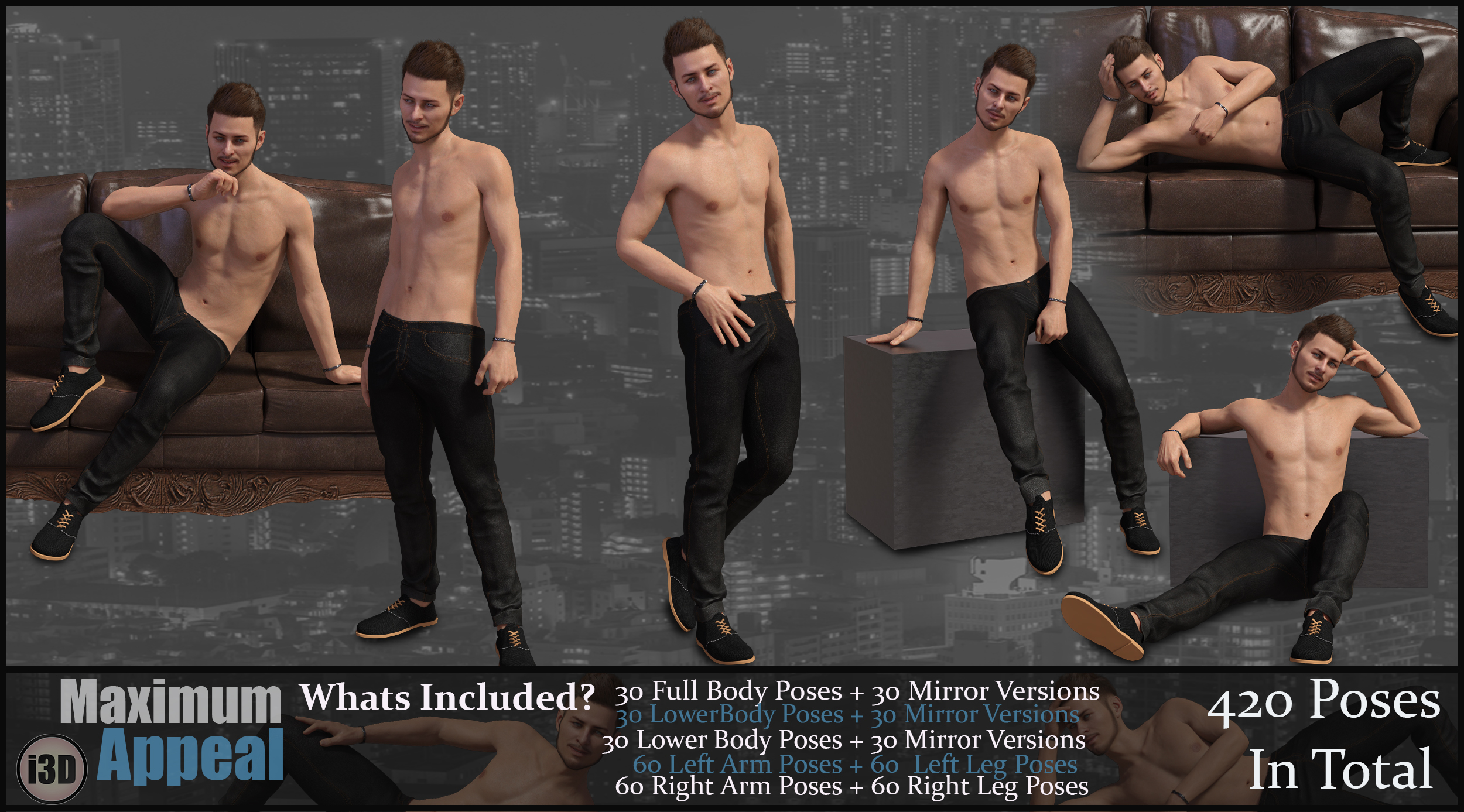 i3D Max Appeal For Genesis 8 Male by: i3D_Lotus, 3D Models by Daz 3D