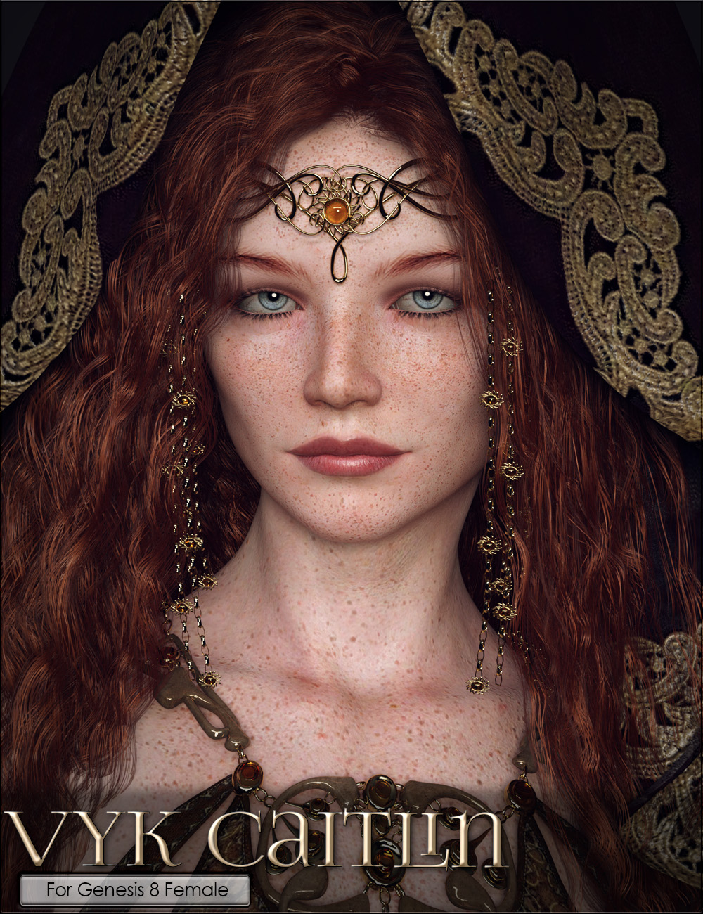 VYK Caitlin for Genesis 8 Female by: vyktohria, 3D Models by Daz 3D