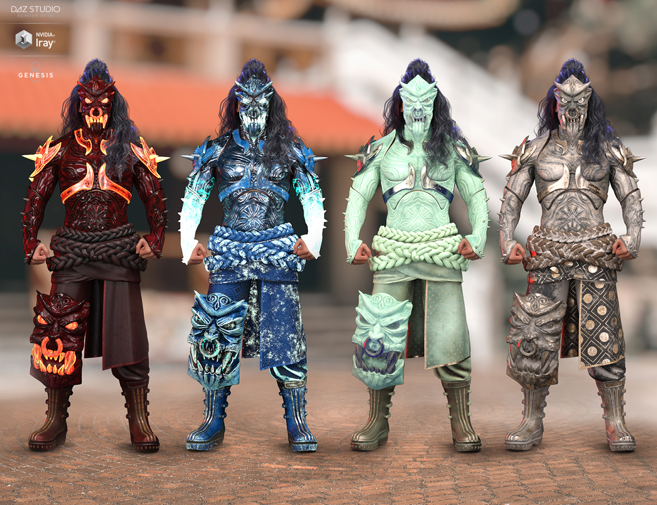 dForce Iron-Fire Outfit Iray Texture Set dForce Iron-Fire Outfit Iray Texture Set by: HM, 3D Models by Daz 3D