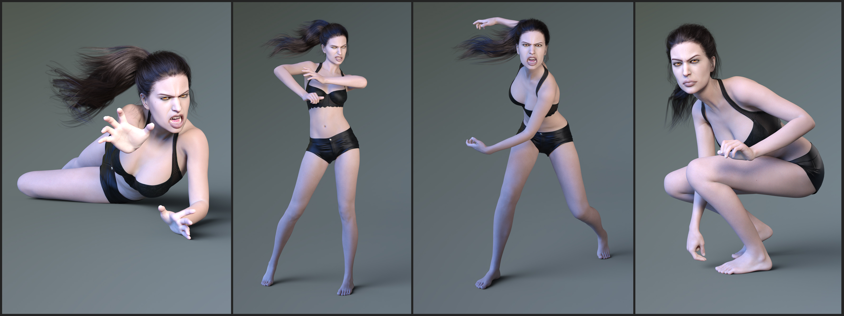 Z Midnight Terrors Poses and Expressions for Genesis 8 Female and Tasha 8 by: Zeddicuss, 3D Models by Daz 3D