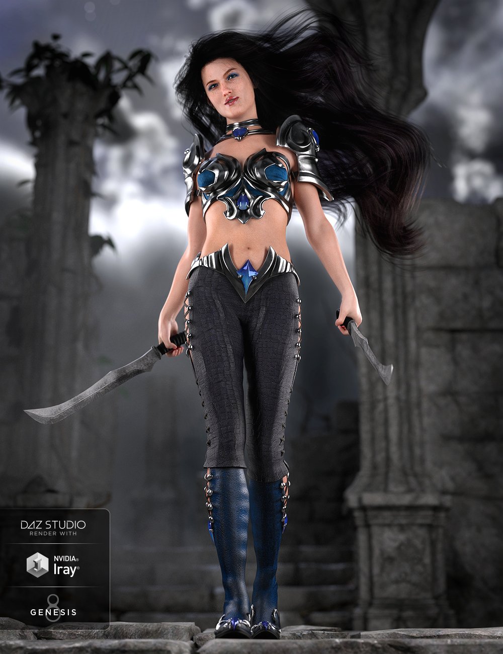 Farshadow Elf Outfit for Genesis 8 Female(s) by: MadaMoonscape GraphicsSade, 3D Models by Daz 3D