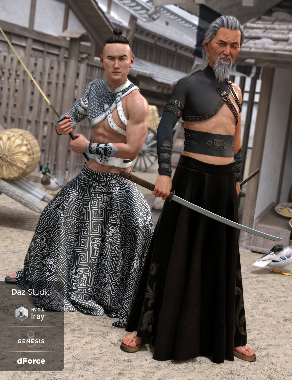 dForce BlackGuard Outfit Textures by: CynderBlue, 3D Models by Daz 3D
