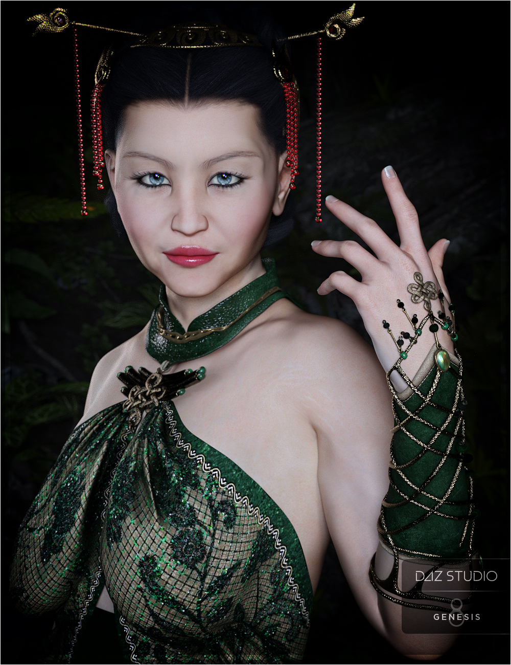 Lihua for Mrs Chow 8 by: OziChick, 3D Models by Daz 3D