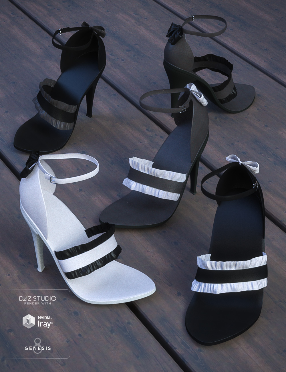 dForce Ruffle Knit Dress for Genesis 8 Female(s) by: Ryverthorn, 3D Models by Daz 3D