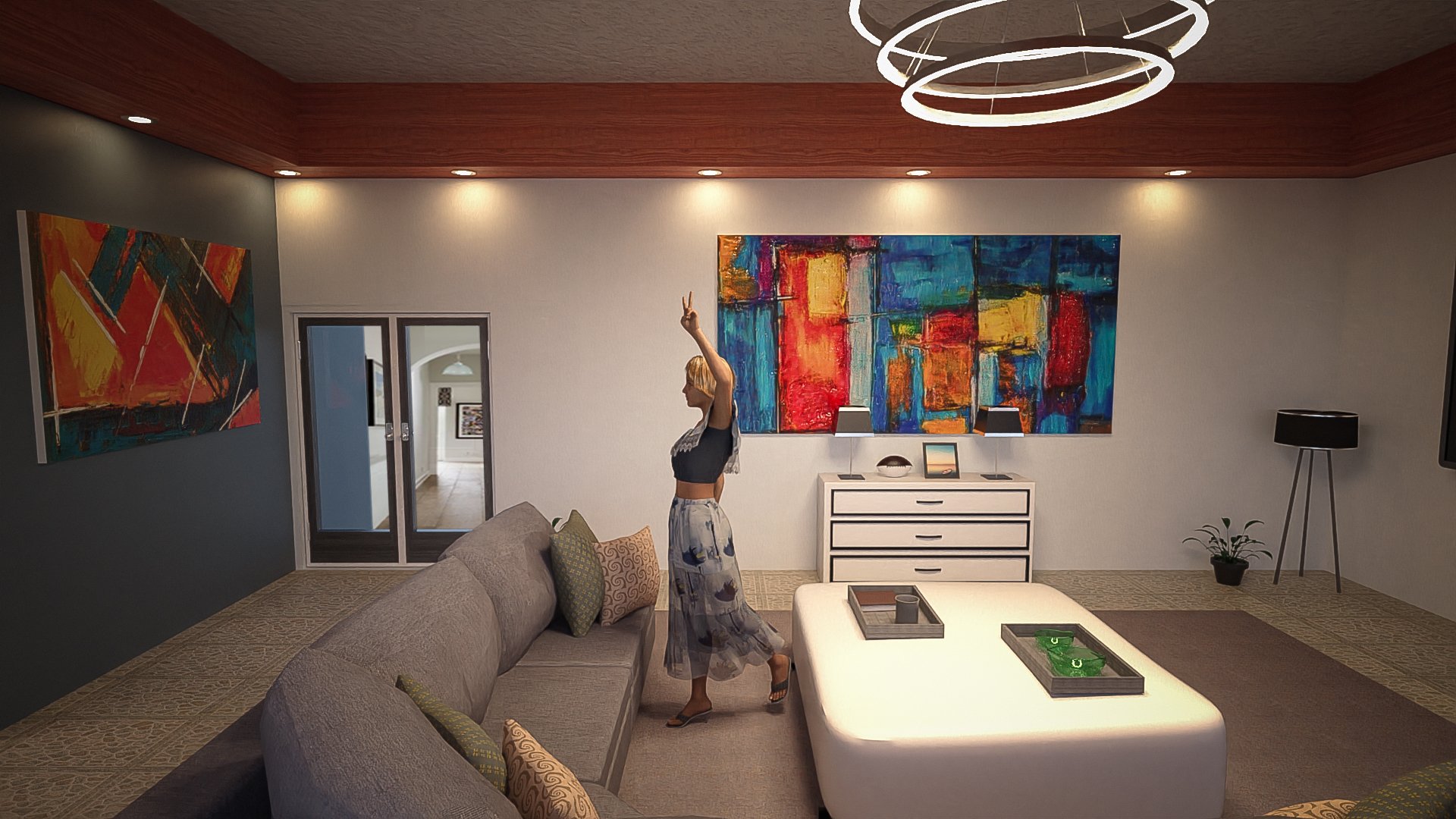 Living Dining Kitchen Living Dining Kitchen by: Tesla3dCorp, 3D Models by Daz 3D