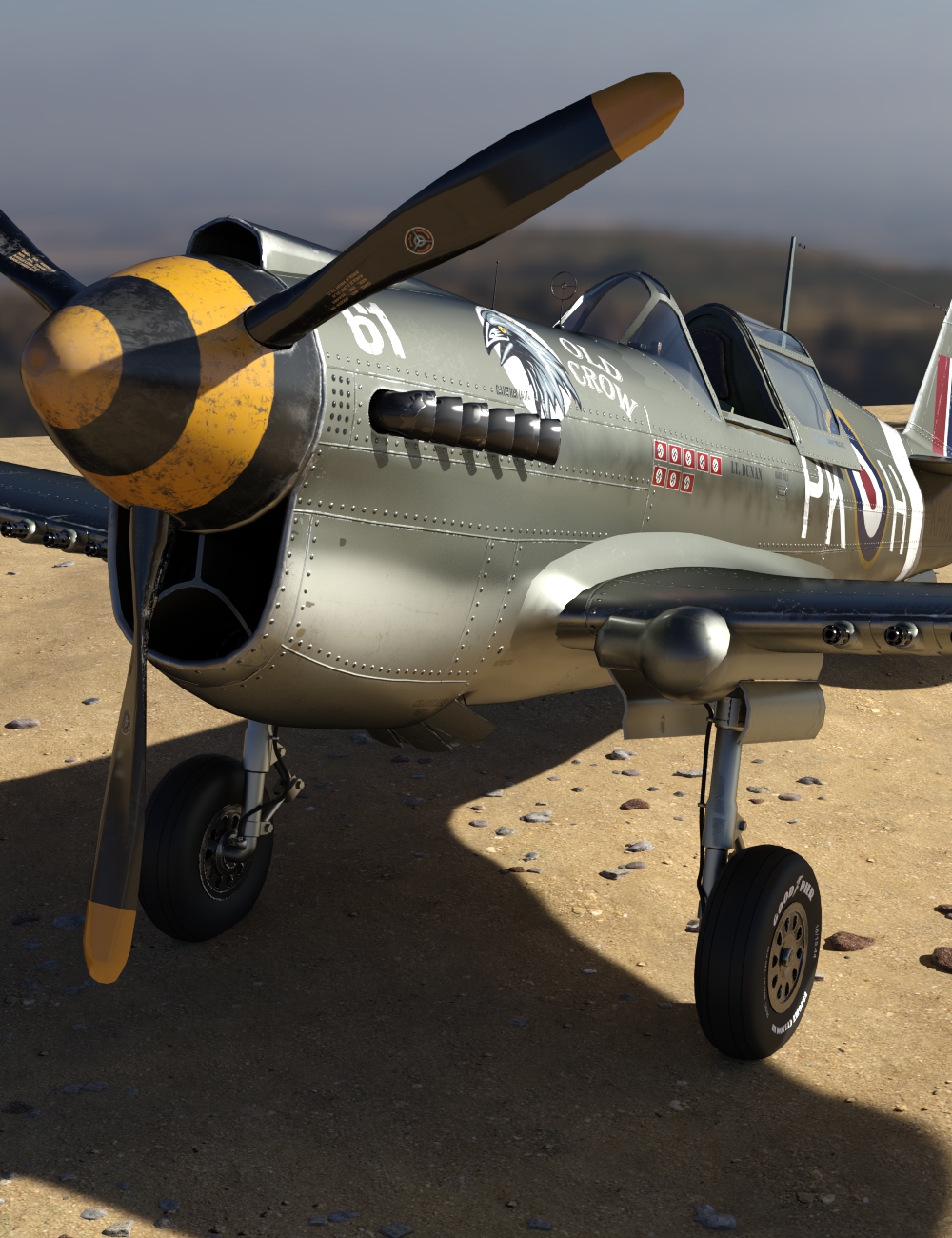 War Hawk Military Aircraft Texture Pack by: DarkEdgeDesign, 3D Models by Daz 3D