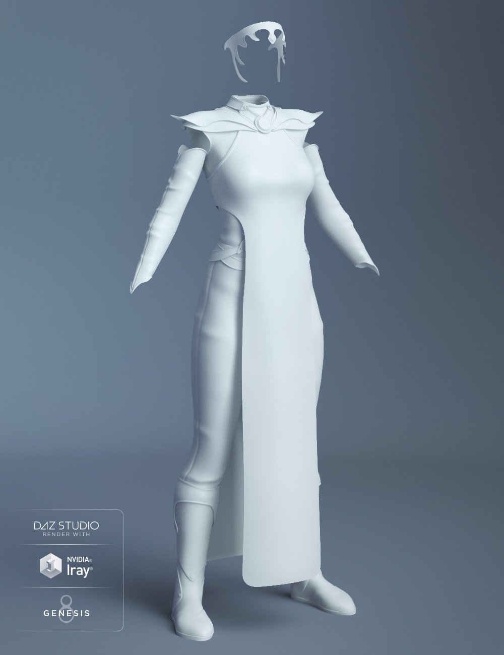 dForce G.I.S. Admiral for Genesis 8 Female(s) by: Ravenhair, 3D Models by Daz 3D