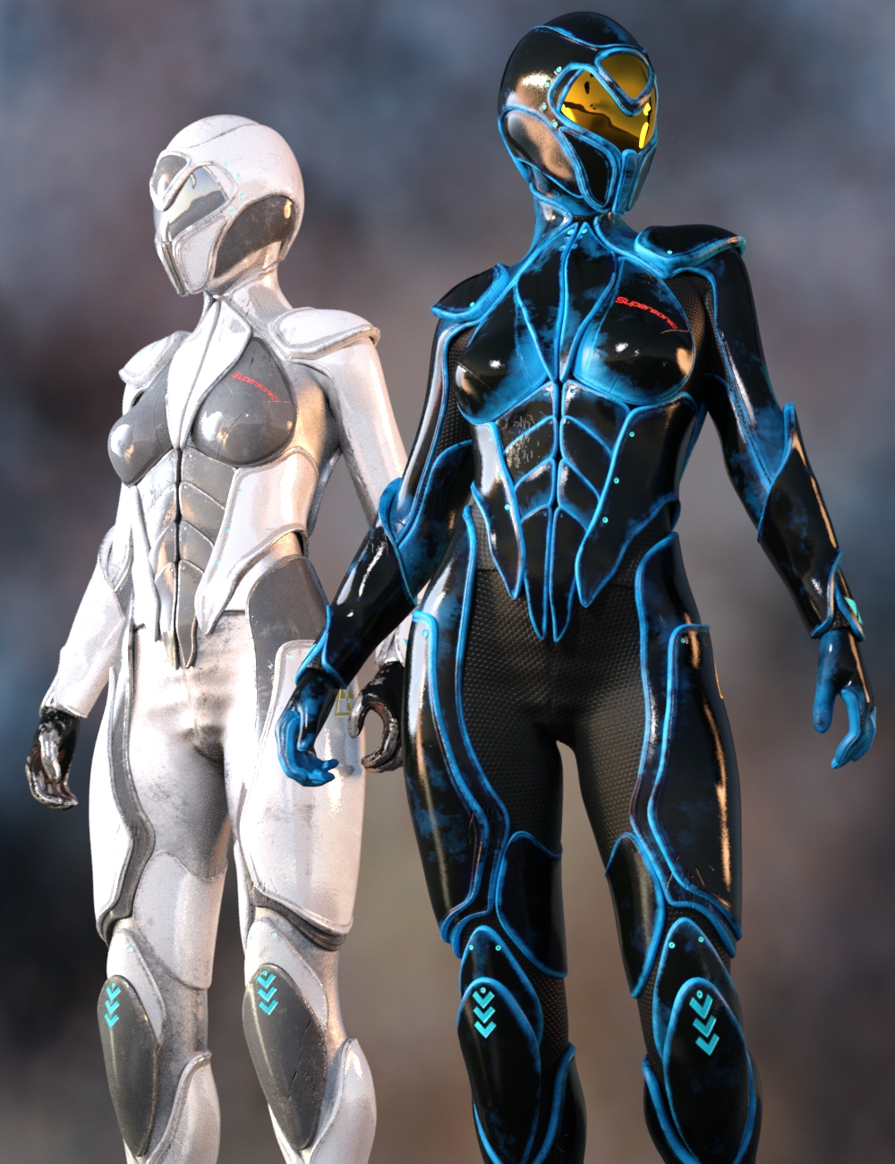 Supersonic Sci-Fi Suit for Genesis 8 Female(s) by: Yura, 3D Models by Daz 3D