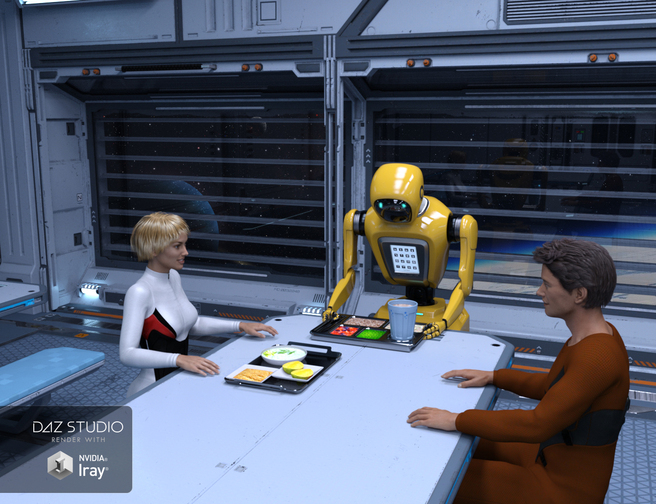 Solaris Dining Room Solaris Dining Room by: petipet, 3D Models by Daz 3D