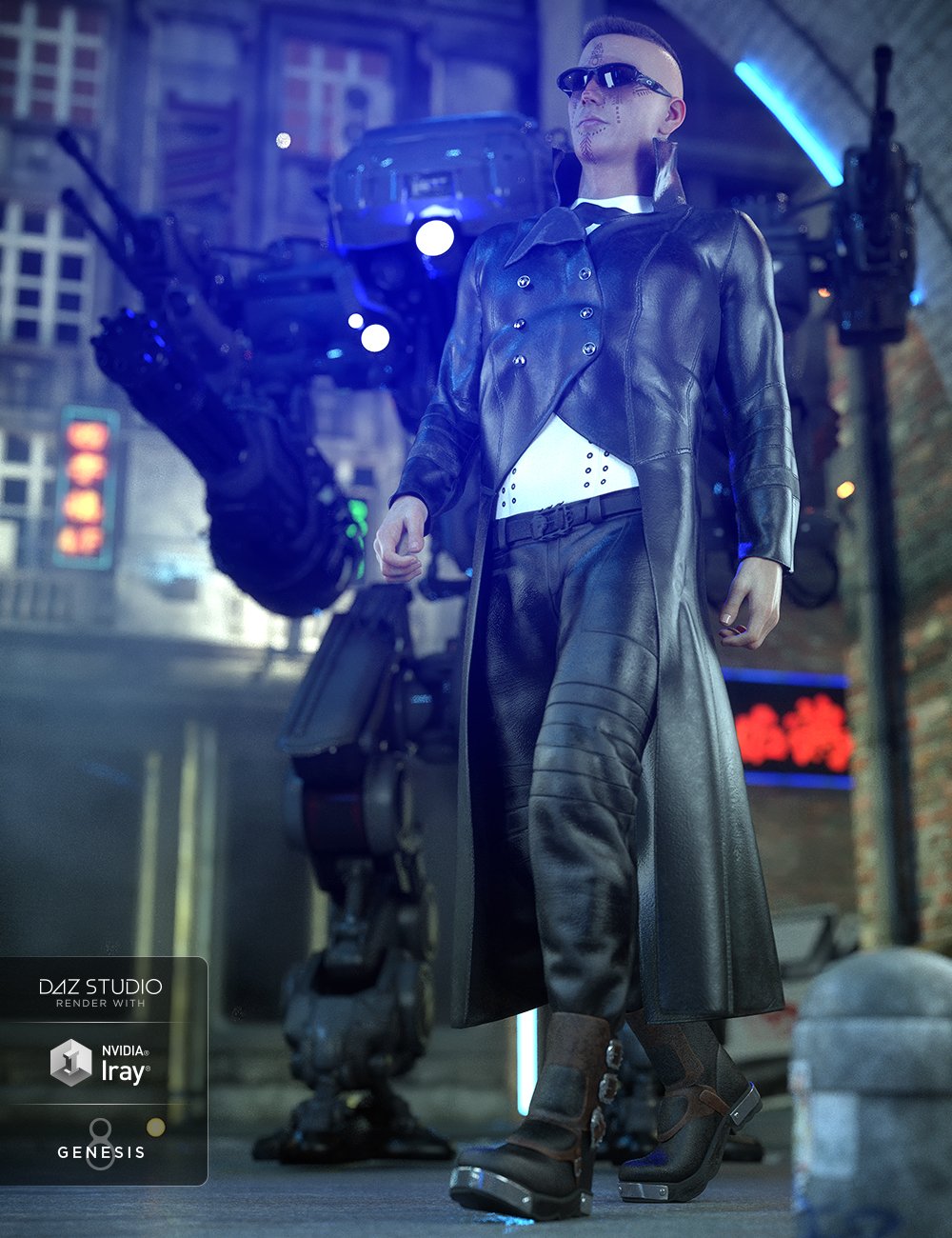 dForce Tepes Outfit for Genesis 8 Male(s)
