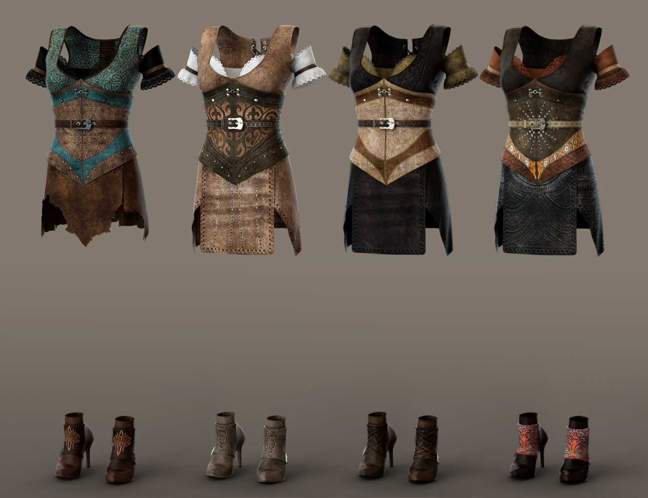 dForce Bellarose Outfit Textures by: Shox-Design, 3D Models by Daz 3D