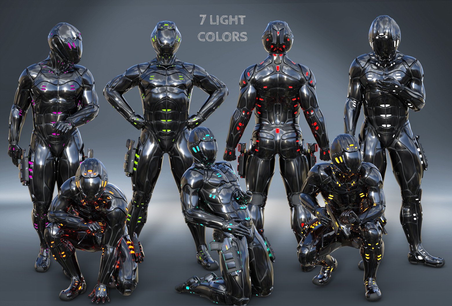 Hydron Suit for Genesis 8 Male(s) | Daz 3D