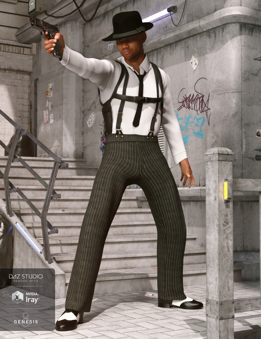 dForce Sleuth Detective Outfit for Genesis 8 Male(s) by: Barbara BrundonDirtyFairyUmblefugly, 3D Models by Daz 3D