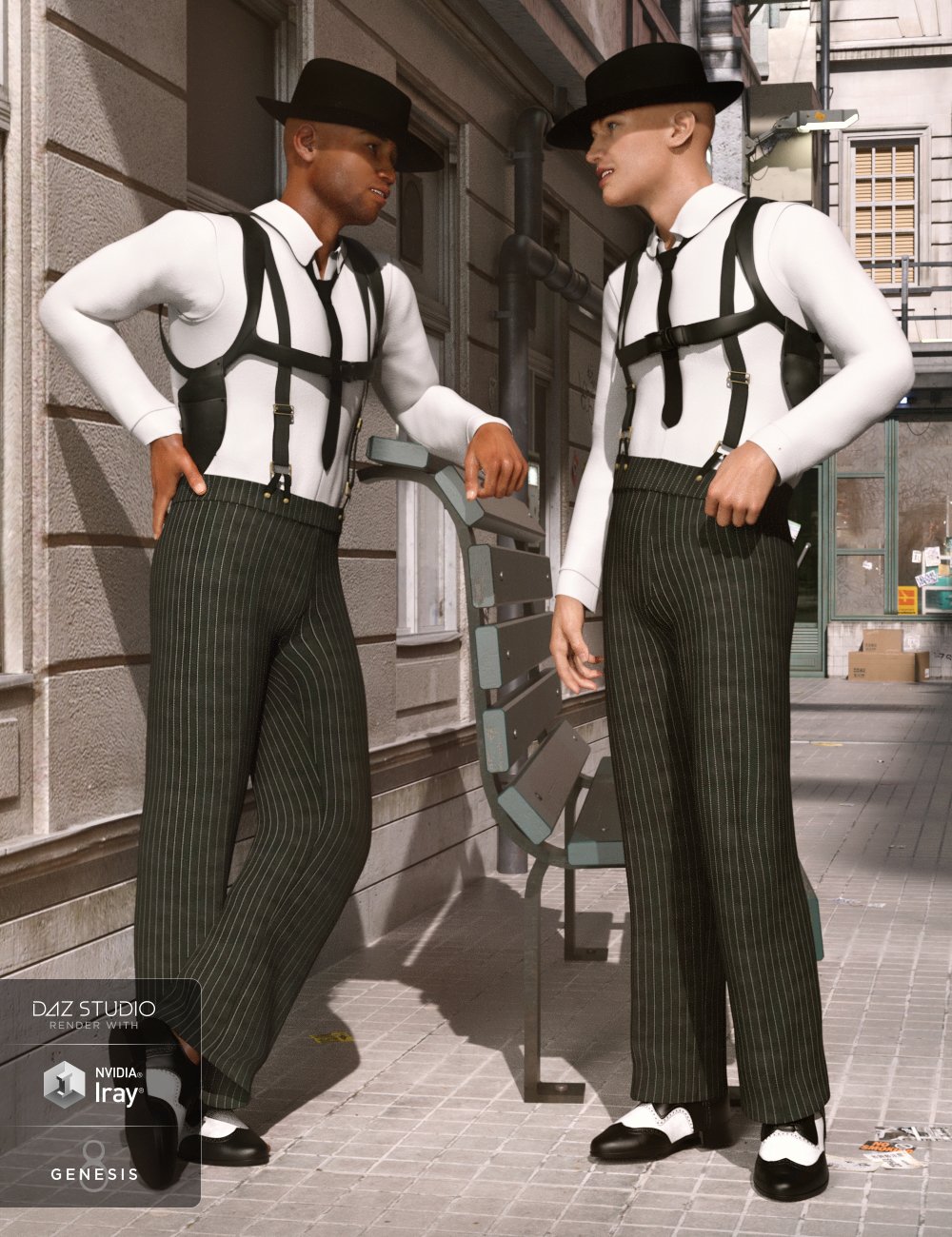 dForce Sleuth Detective Outfit for Genesis 8 Male(s) by: Barbara BrundonDirtyFairyUmblefugly, 3D Models by Daz 3D