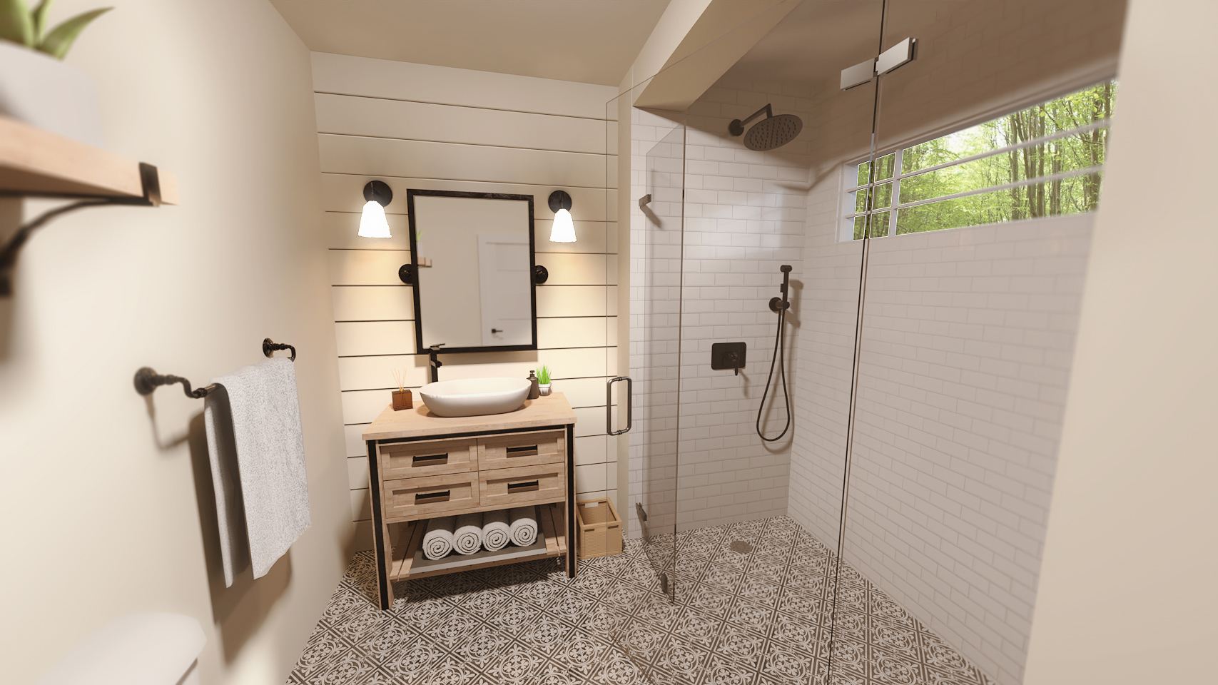 Transitional Bathroom by: PerspectX, 3D Models by Daz 3D