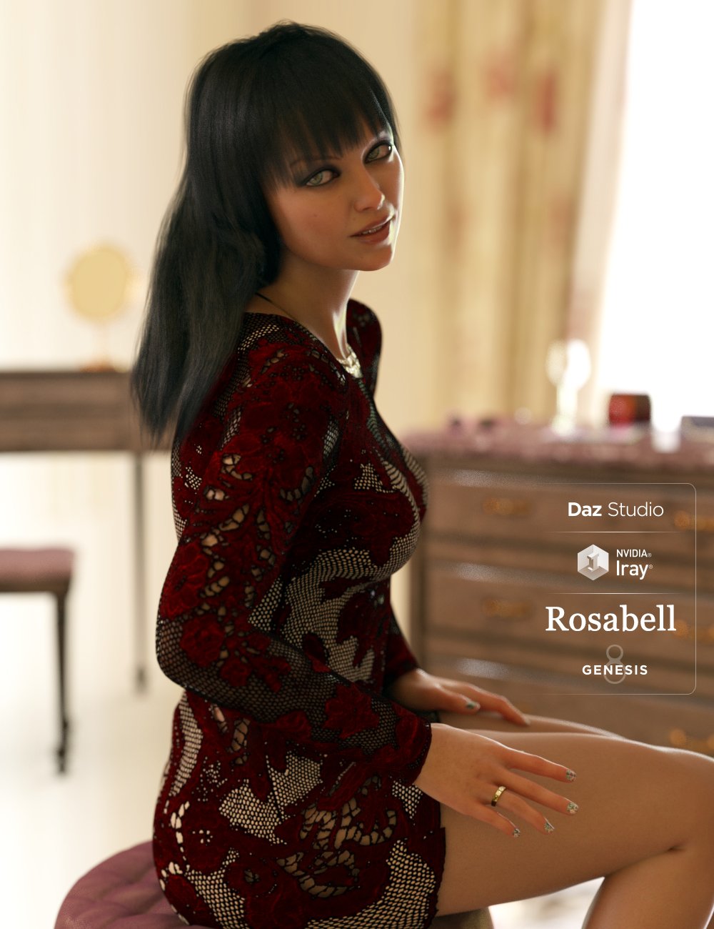 Rosabell HD And Lounge Wear For Genesis 8 Female by: iSourceTextures, 3D Models by Daz 3D