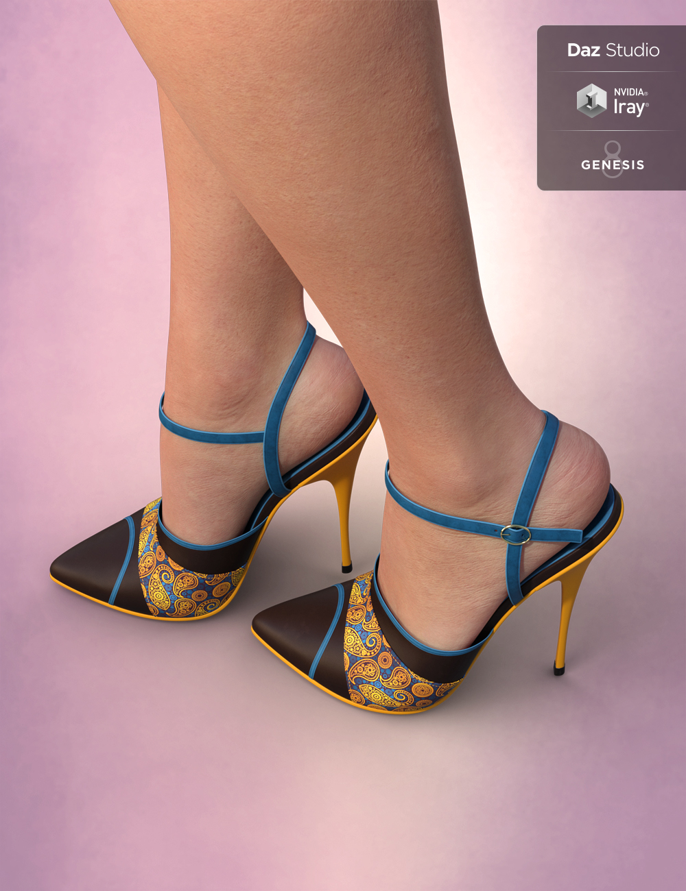 Stylett High Heels for Genesis 3 and 8 Female(s) | Daz 3D
