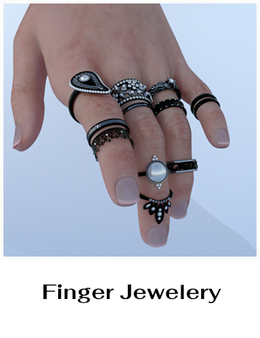 Hand Salon - Fake Nails and Jewelry Hand Salon - Fake Nails and Jewelry by: 3DStyle, 3D Models by Daz 3D