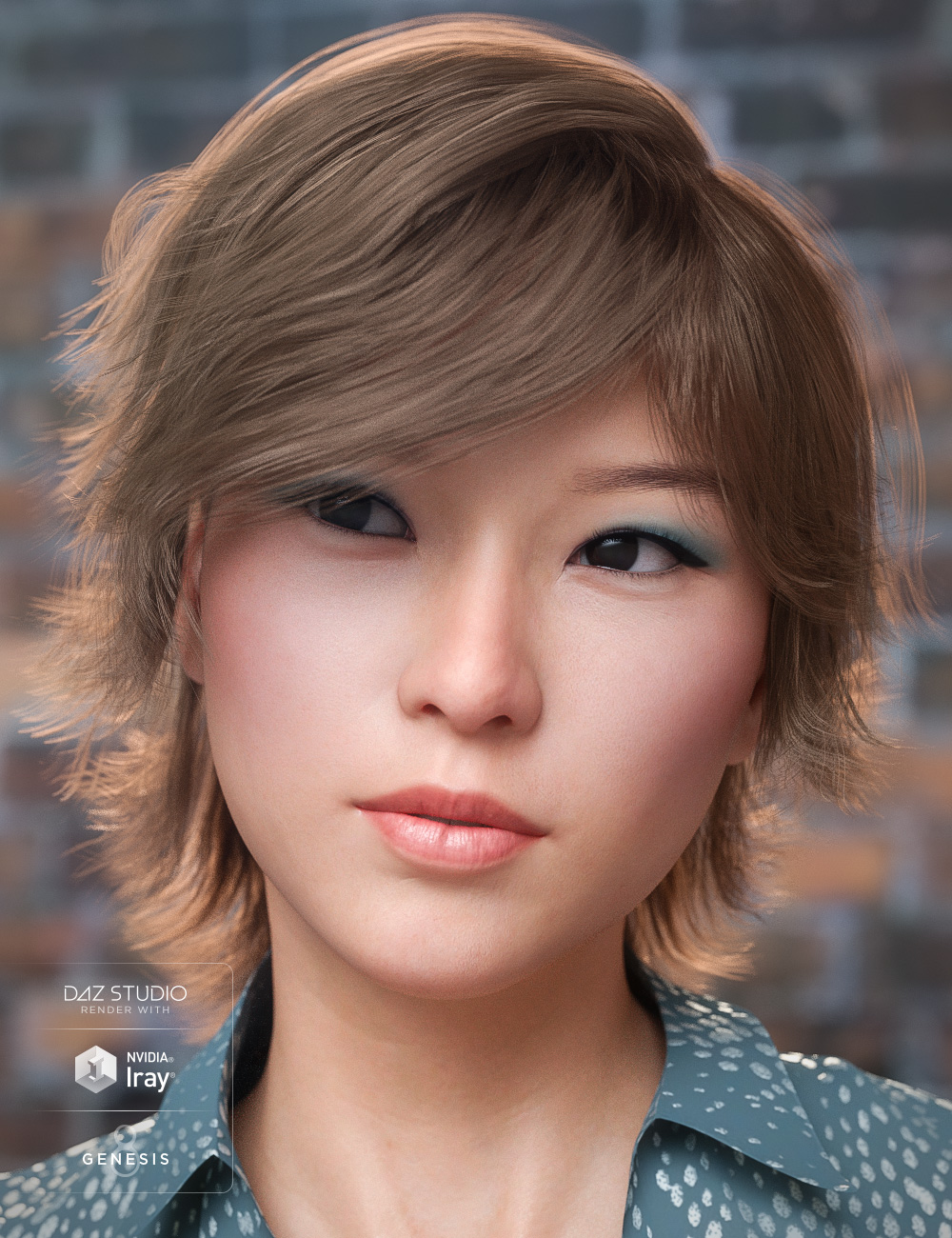Greer Hair for Genesis 8 Female(s) by: goldtassel, 3D Models by Daz 3D