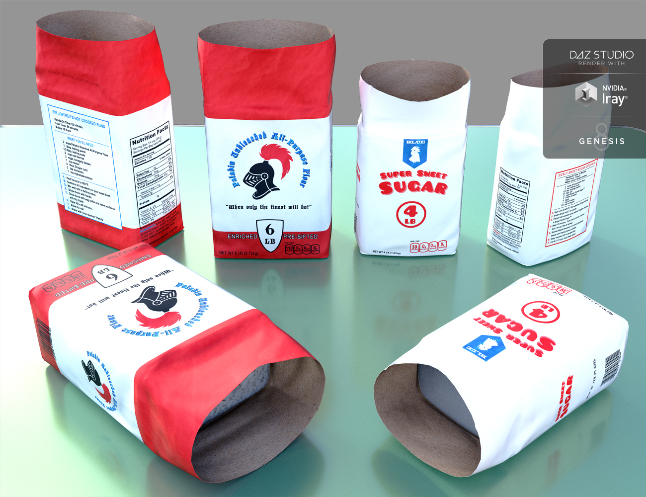 Baking Ingredients by: Rascal3D, 3D Models by Daz 3D