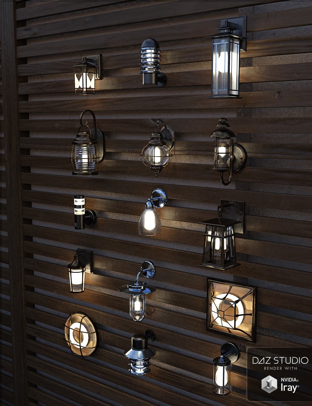 Contemporary Wall Lighting Vol 2 Contemporary Wall Lighting Vol 2 by: David BrinnenForbiddenWhispers, 3D Models by Daz 3D