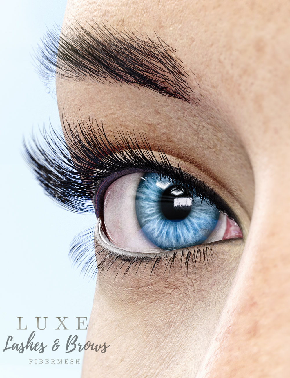 LUXE - Fibermesh Lashes and Brows by: Colm Jackson, 3D Models by Daz 3D