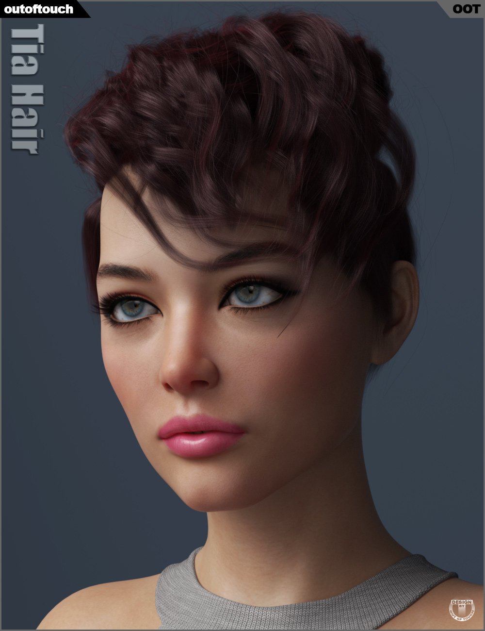Tia Hair for Genesis 3 and 8 Female(s) Tia Hair for Genesis 3 and 8 Female(s) by: outoftouch, 3D Models by Daz 3D