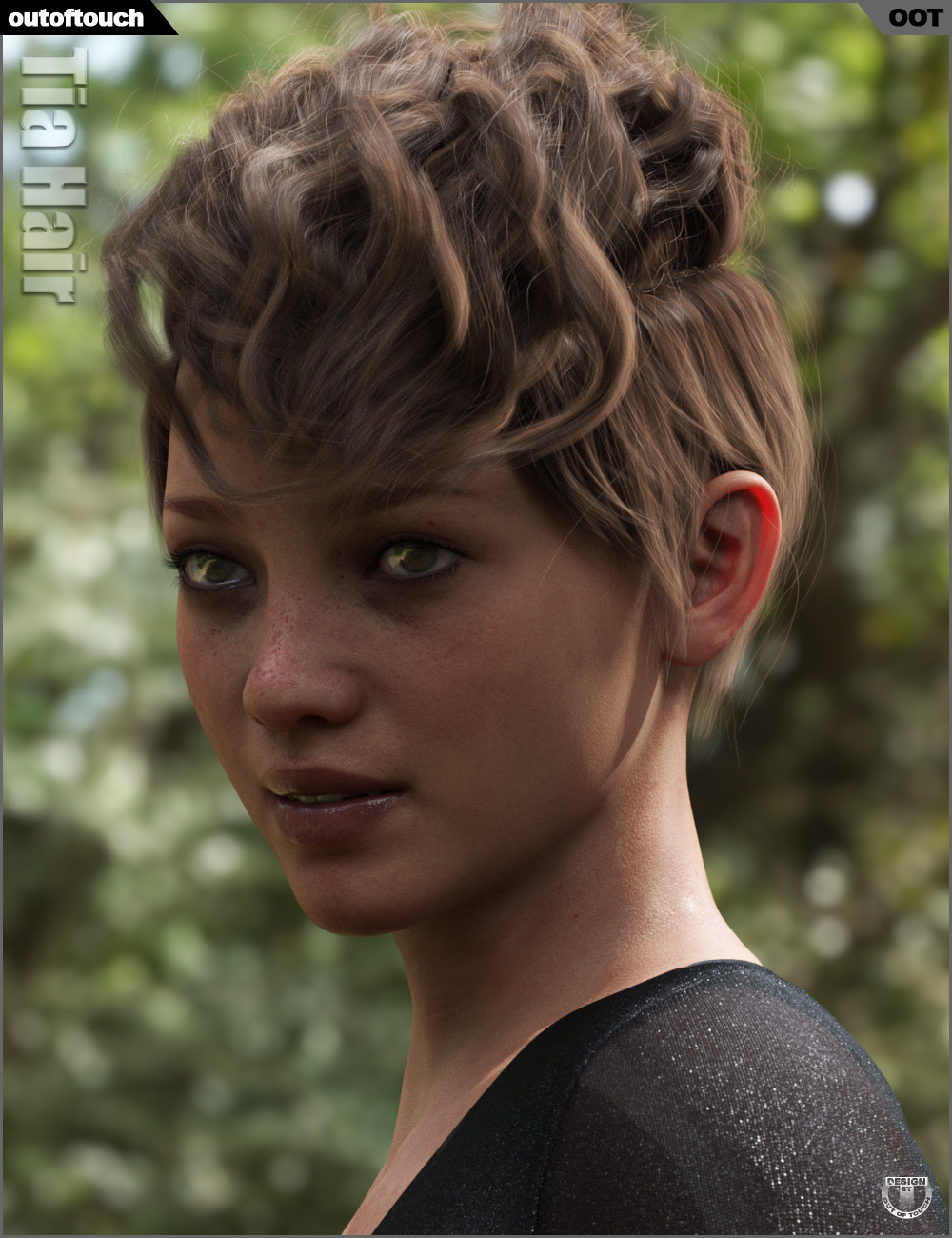 Tia Hair for Genesis 3 and 8 Female(s) by: outoftouch, 3D Models by Daz 3D