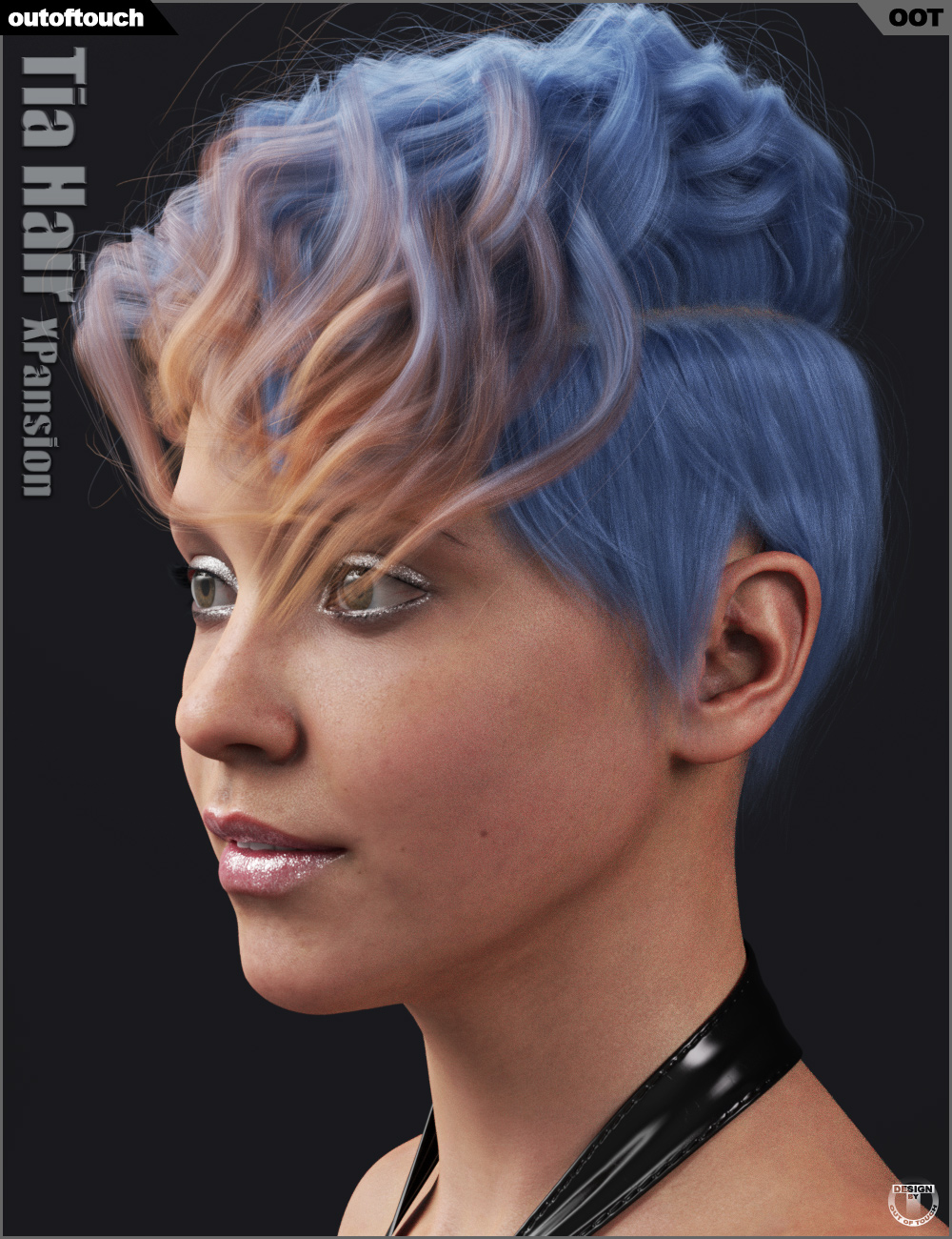 OOT Hairblending 2.0 Texture XPansion for Tia Hair by: outoftouch, 3D Models by Daz 3D