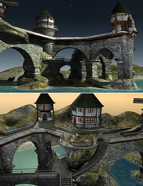 Dreamcastle by: Kibarreto, 3D Models by Daz 3D