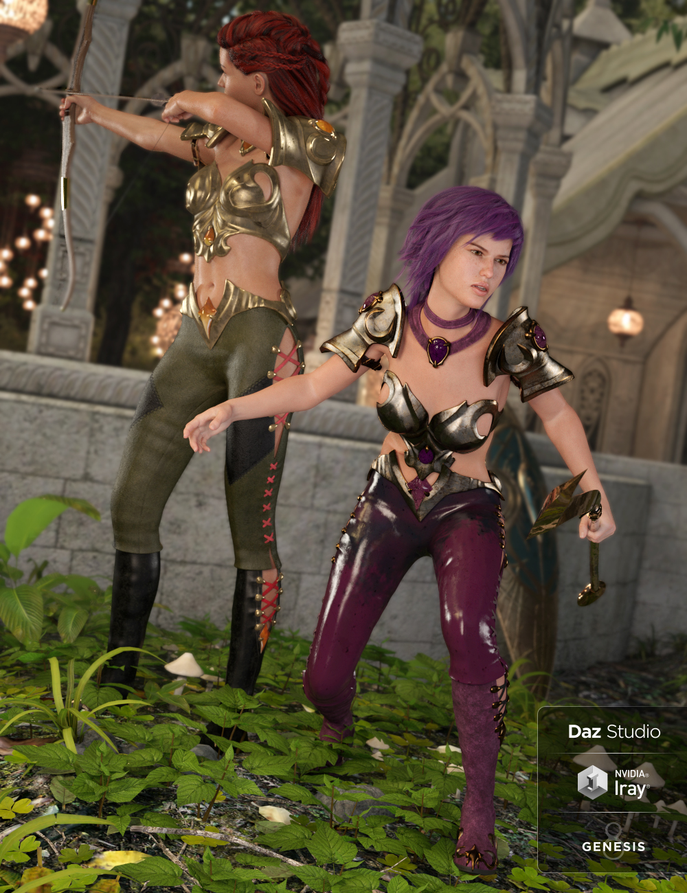 Farshadow Elf Outfit Textures by: Moonscape GraphicsSade, 3D Models by Daz 3D