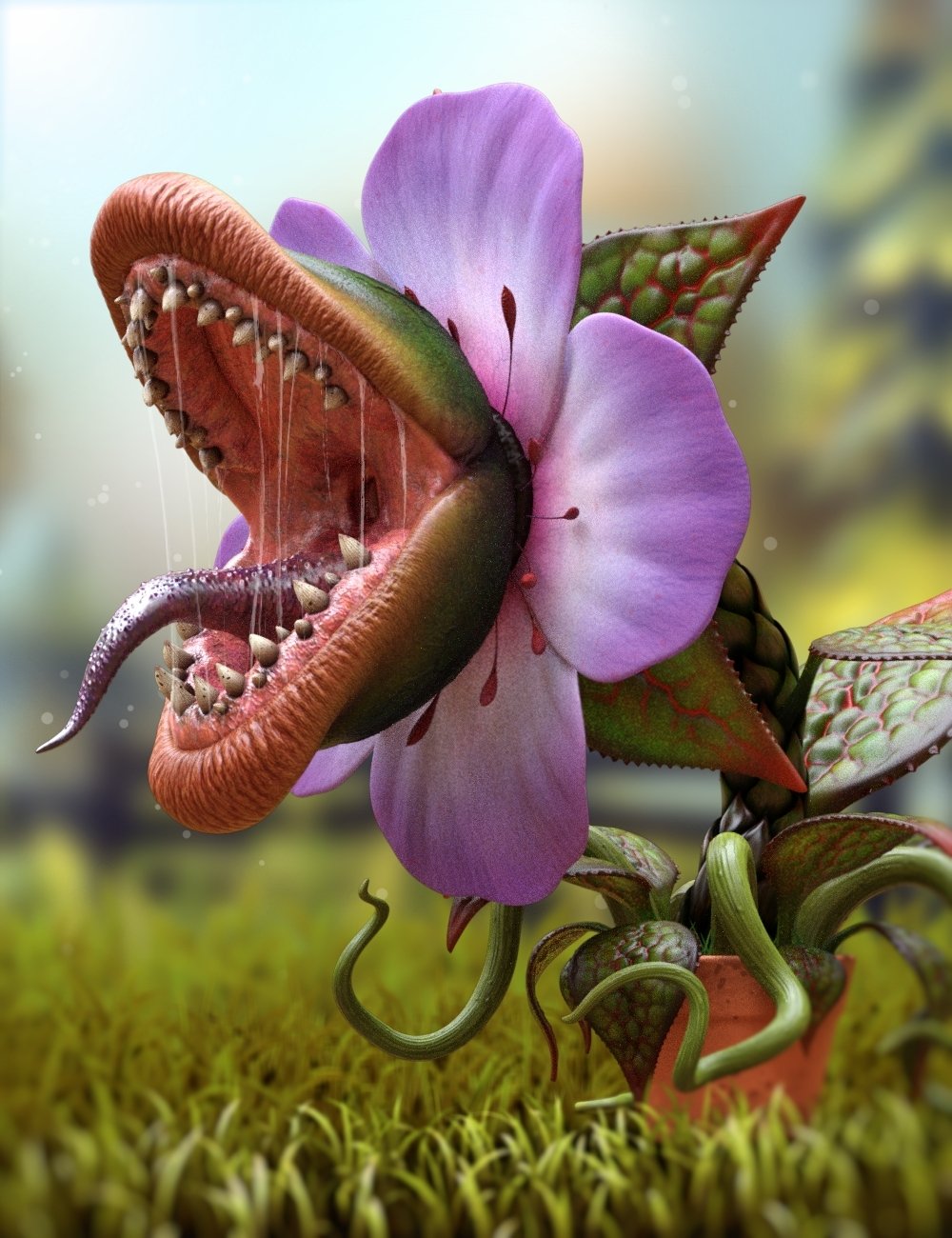 Carnivorous Plant HD by: Mechasar, 3D Models by Daz 3D
