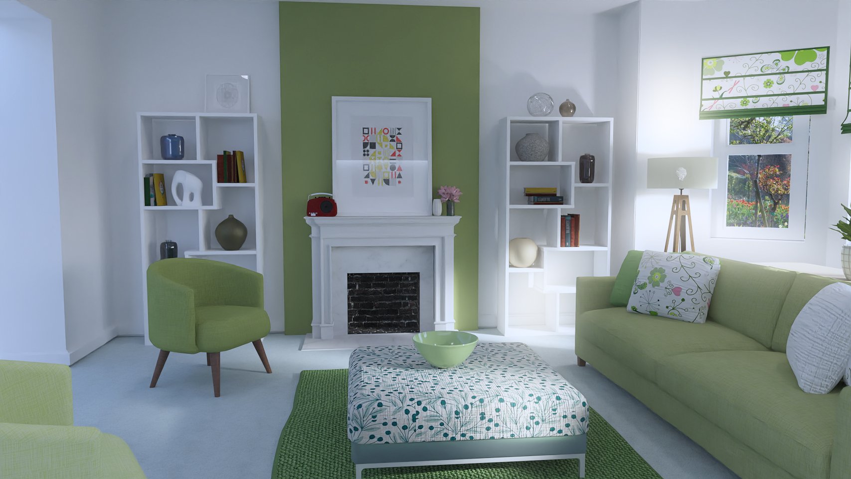 Spring Living Room Spring Living Room by: kubramatic, 3D Models by Daz 3D