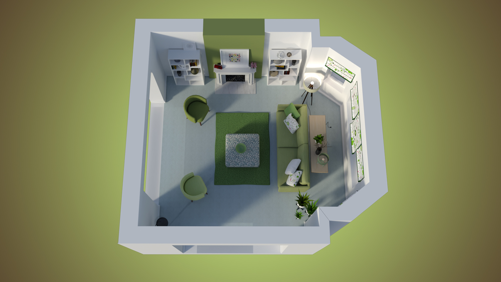Spring Living Room Spring Living Room by: kubramatic, 3D Models by Daz 3D
