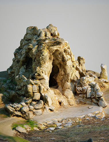 Cave by: Polygonal Miniatures, 3D Models by Daz 3D