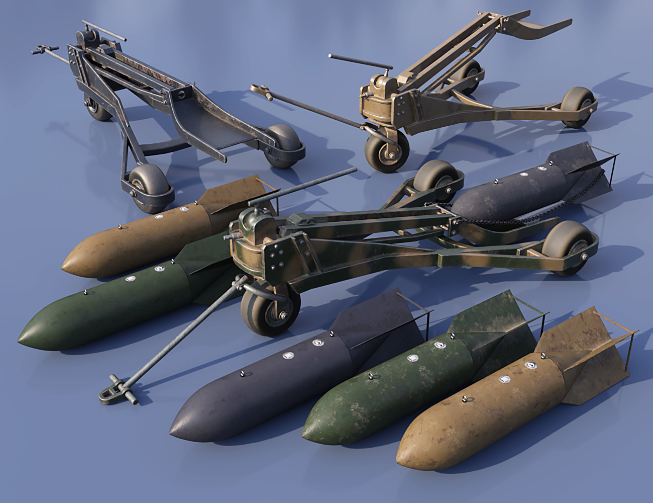Luftwaffe Ground Support Equipment by: Predatron, 3D Models by Daz 3D