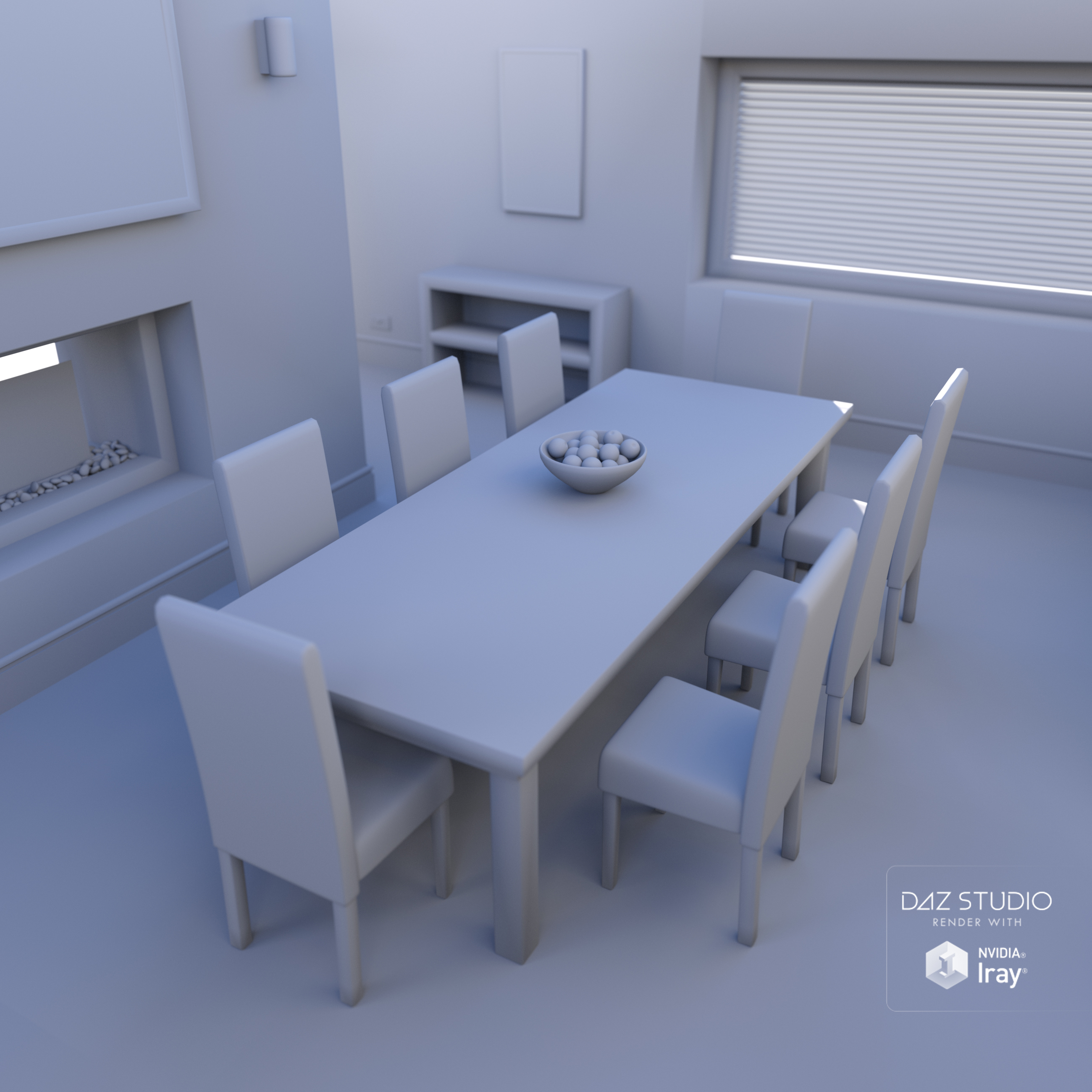 Modern Barn Conversion Interior by: DianePredatron, 3D Models by Daz 3D