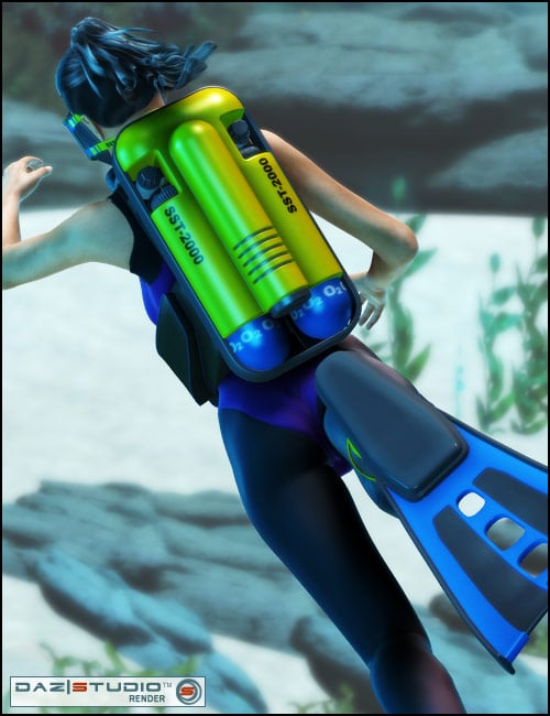 V4 Diving Gear 2 V4 Diving Gear 2 by: , 3D Models by Daz 3D